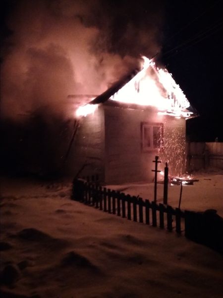 На Кореччині вночі горів житловий будинок