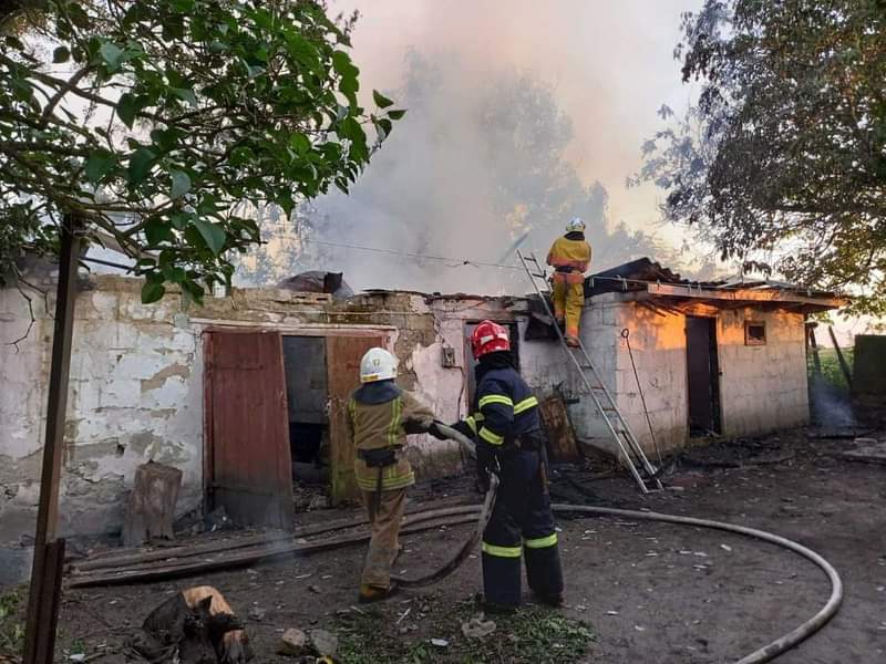 На Острожчині горіло приватне господарство