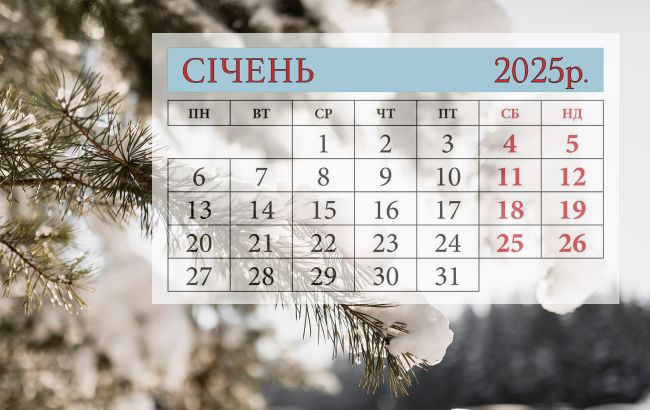 Що святкуємо у січні: календар свят та пам`ятних дат
