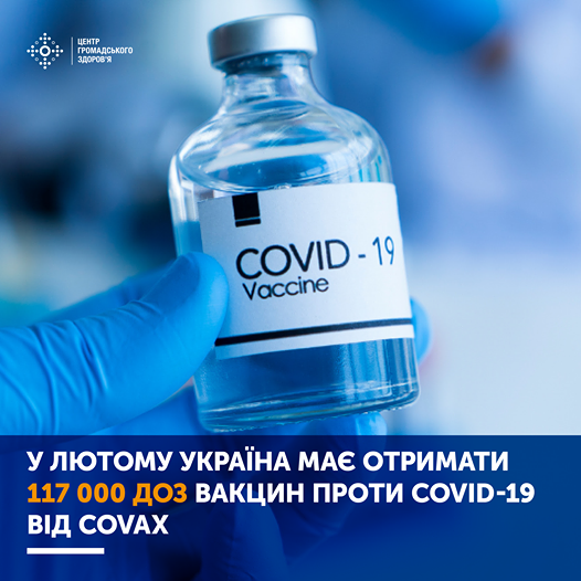 У лютому Україна отримає вакцину від коронавірусу