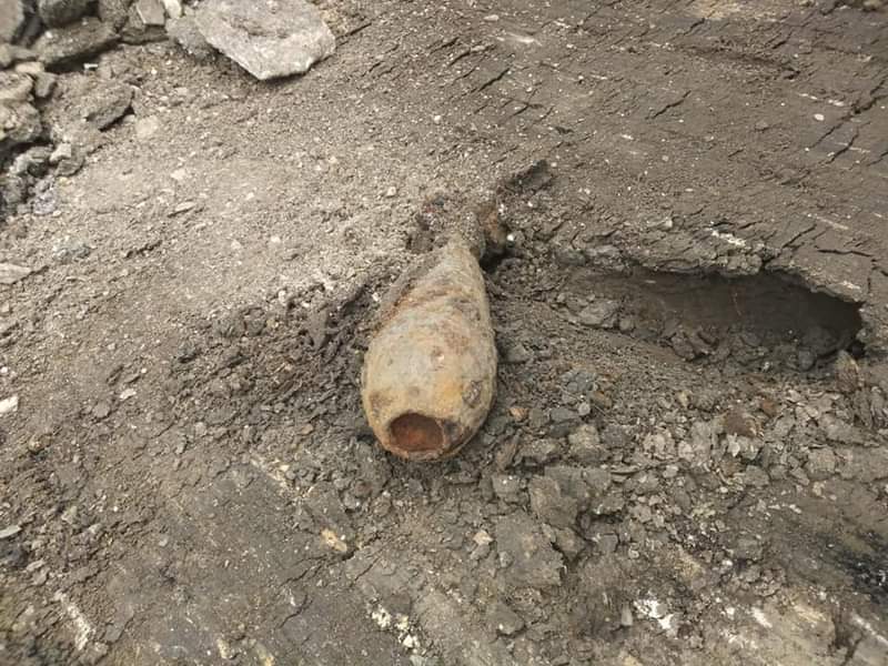 В Рівному викопали мінометну міну, яка в будь-який момент могла вибухнути