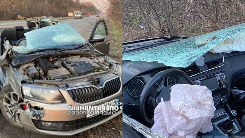 Водію відірвало руку: під Дніпром легковик жорстко влетів у вантажівку