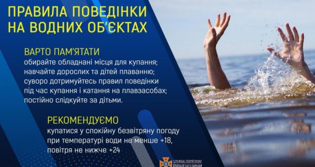З початку року на водоймах Рівненщини потонула 21 людина