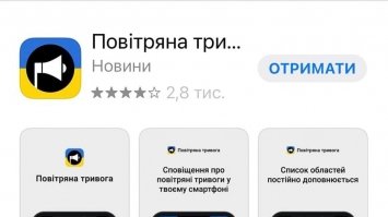 Додаток «Повітряна тривога» відтепер працює у всіх областях України 