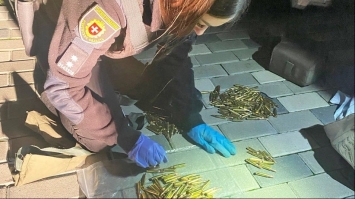 Їхали втихомирювати забіяку, а знайшли сховок зі зброєю