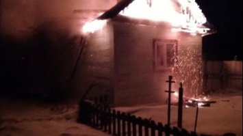 На Кореччині вночі горів житловий будинок