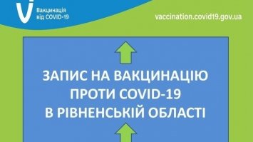 На Рівненщині розпочався запис на вакцинацію від COVID-19
