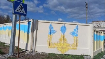 Патріотичний мурал з’явився в одному із сіл Рівненщини