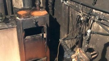 У Сарнах згорів твердопаливний котел і частина будівлі