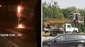Відновлять сьогодні світлофор, який згорів у Рівному