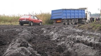 Знищили дорогу вантажівки чи бобри?